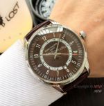 Copy Patek Philippe Calatrava SS Brown Dial Men Watches - New Style